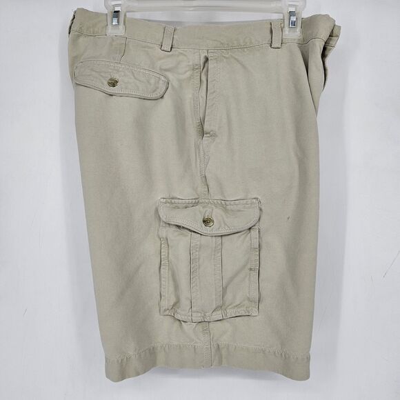 Tommy Bahama Cargo Shorts Mens 33 Relax Silk Flat Front Tan Casual Preppy - Picture 8 of 12